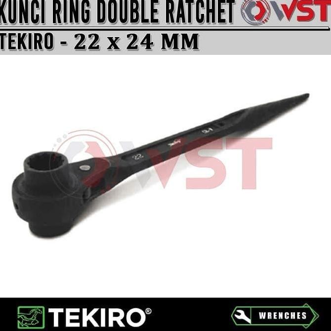 TEKIRO KUNCI RING DOUBLE RACHET 22X24 ORIGINAL DAN TERPERCAYA