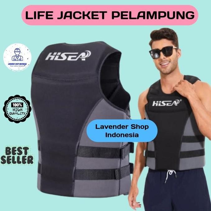 LIFE JACKET PELAMPUNG RENANG DEWASA HISEA / PELAMPUNG HISEA ORIGINAL DAN TERPERCAYA