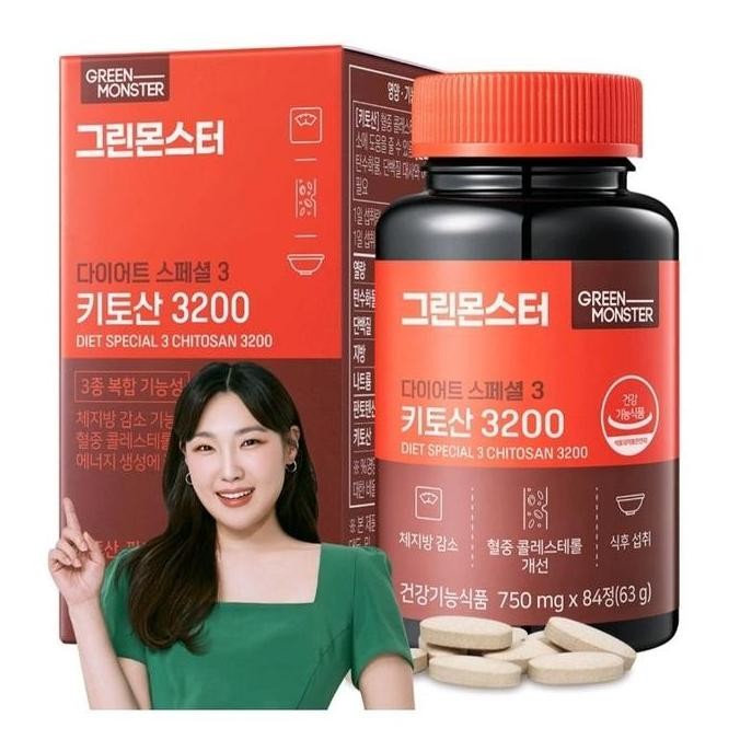 Green Monster Diet Special 3 Chitosan 3200 Suplemen Diet Korea