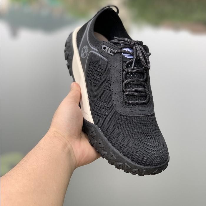 New Original Timberland Men Comfortable Breathable Knit Hiking Shoes Sneakers Olahraga Sepatu Gunung