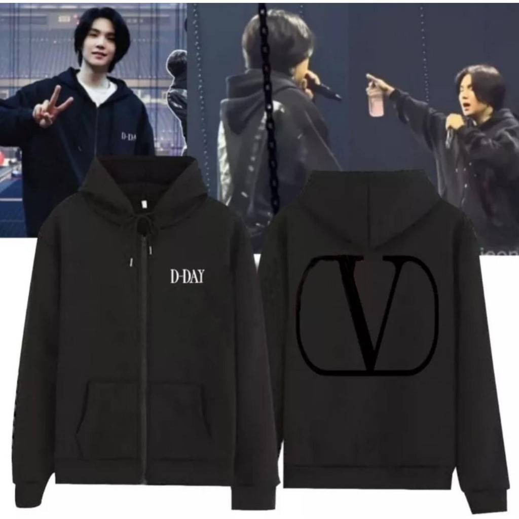 [COD] JAKET SUGA DDAY PREMIUM FLEECE MIN YOONGI TOUR D-DAY
