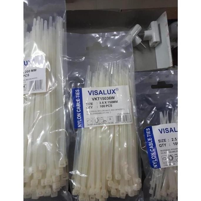 

Tali Ripet / Kabel Ties / Cable Tie Visalux 150X3.6Mm / 15Cm