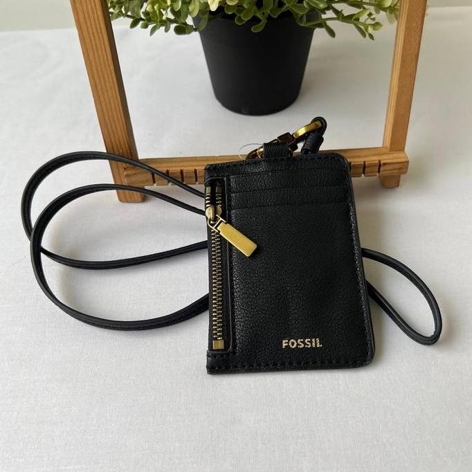 

NEW Sofia Lanyard Card Case Zip Medium Black