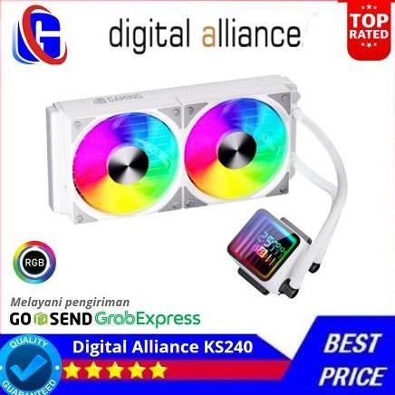 TERBARU - Digital Alliance Kaze 240 with Digital Celsius ARGB Liquid CPU Coole