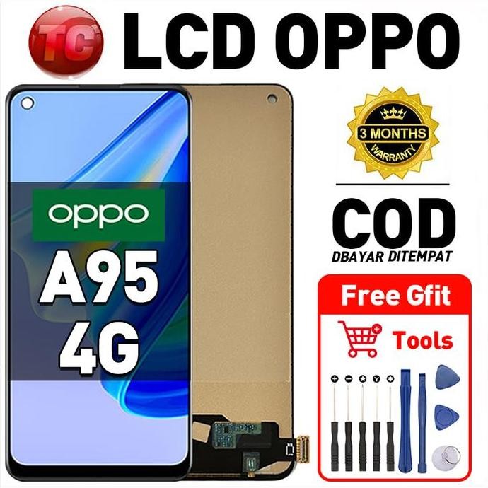 Original Lcd OPPO A95 4G fullset ori asli Layar hp touchscreen Sentuh Versi Tinggi COD