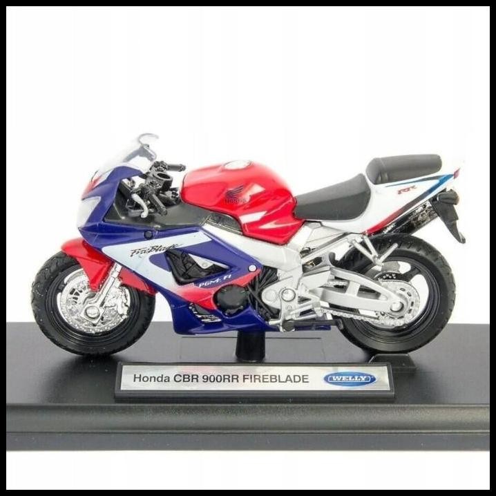 DIECAST MOTOR HONDA CBR900RR FIREBLADE WELLY 1:18