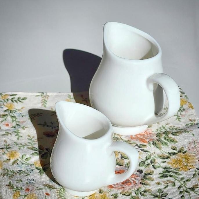 New Sugar & Milk Creamer Jug Porcelain Gelas Gula Cair