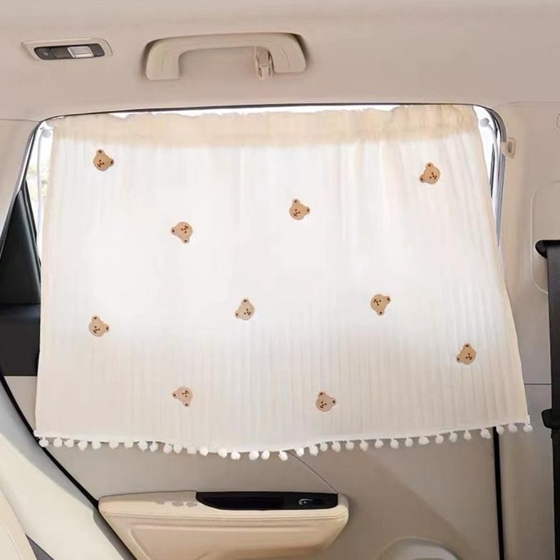 Tirai Mobil Sun Screen Bayi Anti UV Portable Car CurtainGorden Penutup Jendela Mobil Karakter Lucu P