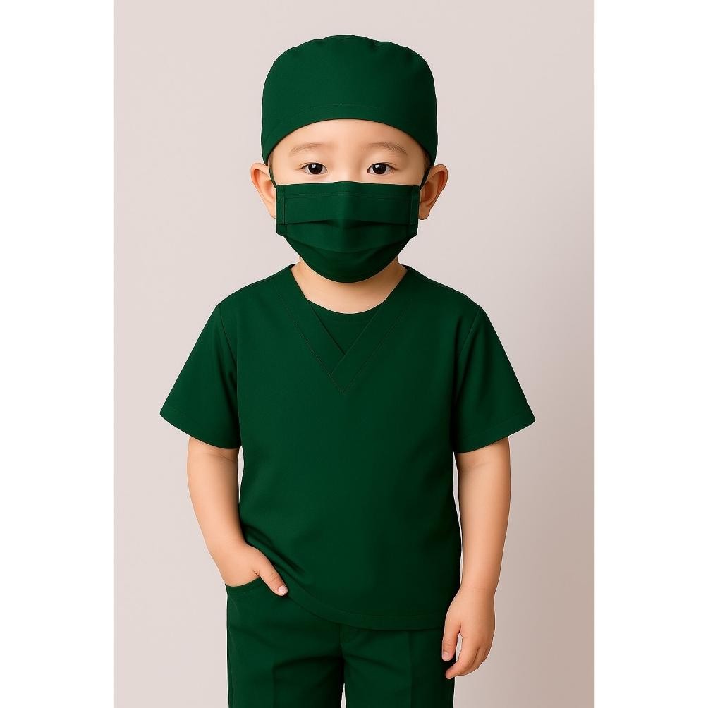Sragam - Baju Profesi Anak Dokter Bedah Seragam Scrub Dokter Untuk Anak Scrub Kids Promo Puncak