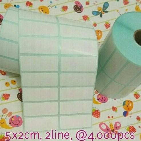 

STICKER LABEL BARCODE 5X2 Cm isi 4000 pcs MURAH BISA UNTUK HANG TAG BAJU DiM