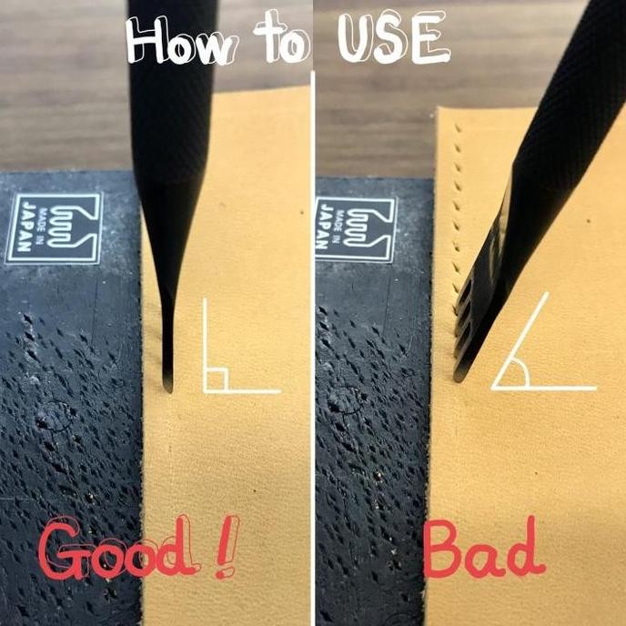 

Oka Factory 3.5 Mm Diamond Hole Punches - Prong Pricking Leather Tools