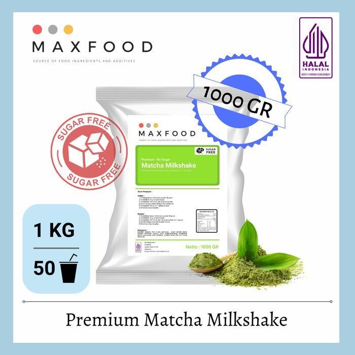 

Premium No Sugar Matcha Milkshake / Bubuk Minuman Rasa Matcha Tanpa Gula 1 Kg Original Dan Terpercaya