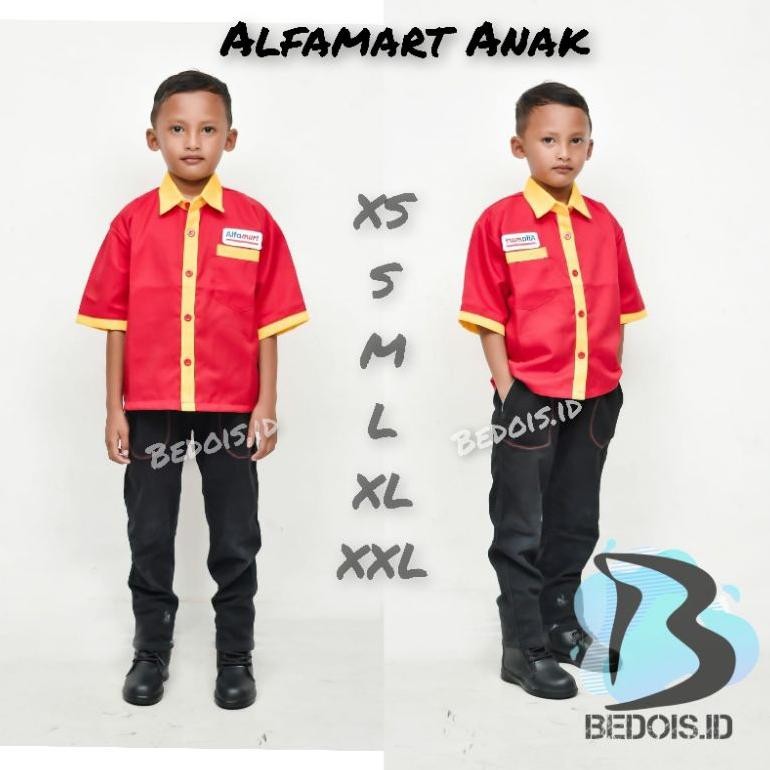 Seragam Profesi Anak Alfamart Indomart / Baju Alfamart Anak / Baju Indomart Anak / Seragam Indomart 