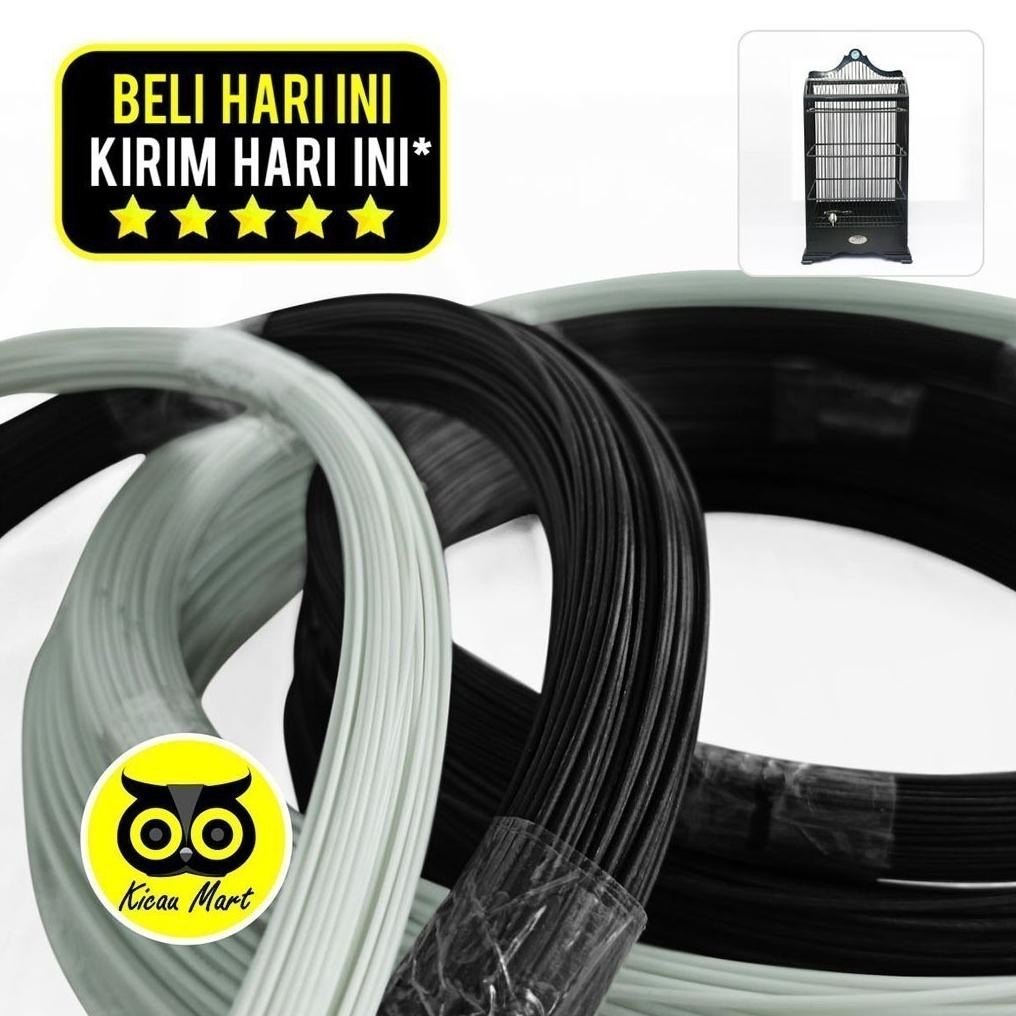 KICAU MART Jeruji Ruji Fiber Roll Gulung Rolan 1 mm 1,5 mm 2 mm 3 mm 4 mm Batang Stik Jeruji Untuk S