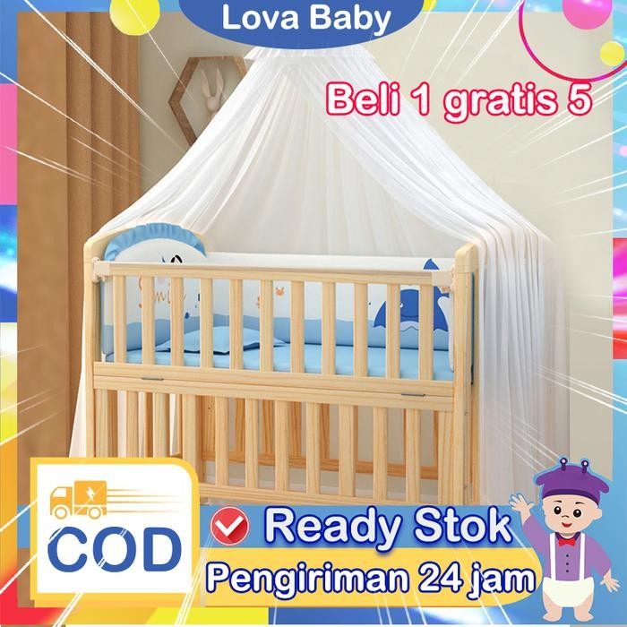 0-10 TahunRanjang Bayi/ Tempat Tidur Bayi /Tanpa Cat & Tanpa Formalin/Box Tempat Tidur /Anak Ranjang