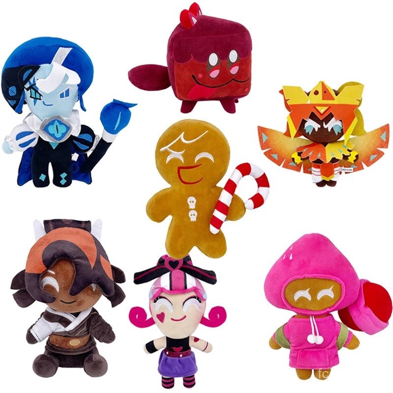 25cm Shadow Milk Cookie Plush Run Kingdom Demon Cookie Plush Cartoon Game Silent Plushie Cute Stuffe