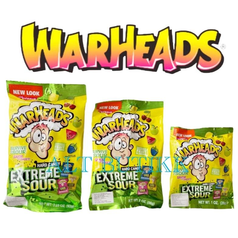 

READY STOCK WARHEADS EXTREME SOUR HARD CANDY - MADE IN USA