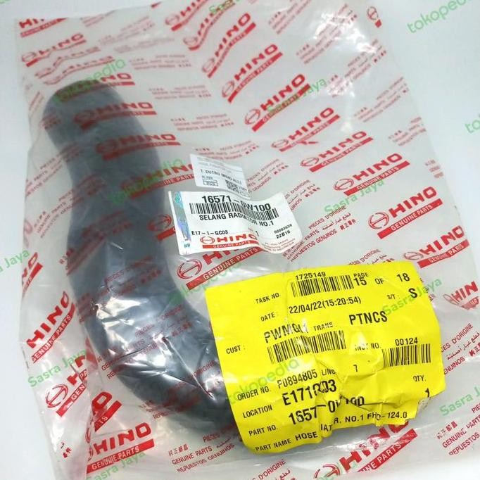 Radiator Hose In/Selang Radiator Atas Dutro|Dyna Hino Genuine