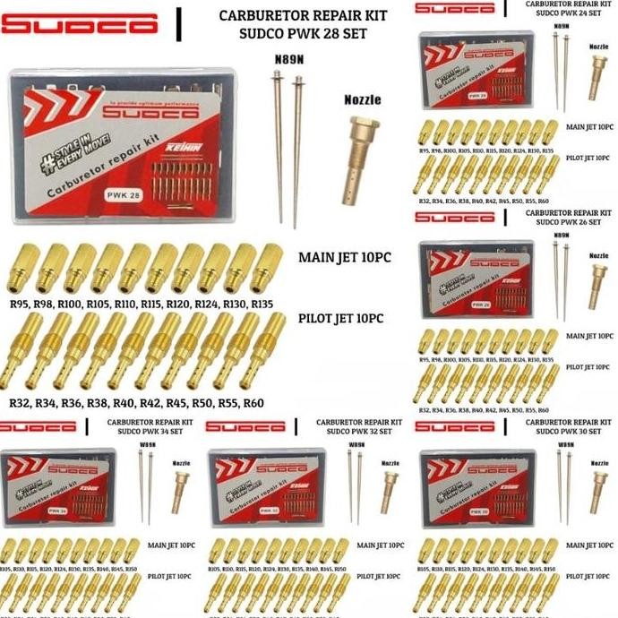 TERMURAH - Keihin Sudco Pilotjet Mainjet PJ MJ Pilot jet Main jet Carburetor Carburator Karbulator K