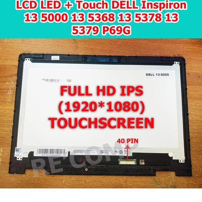 TERMURAH - LCD LED + Touch DELL Inspiron 13 5000 13 5368 13 5378 13 5379 P69G FHD