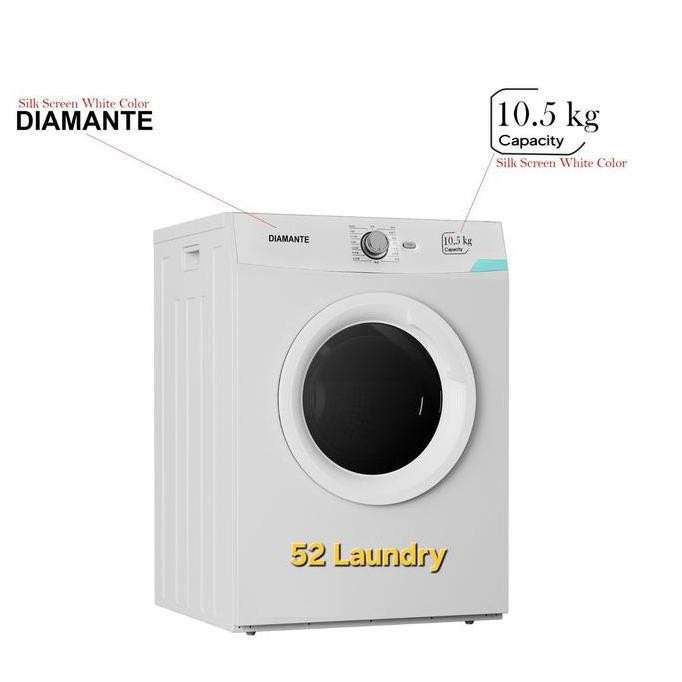 BEBAS ONGKIR - DRYER DIAMANTE 10,5KG KONVERSI GAS MESIN PENGERING PAKAIAN LAUNDRY baju