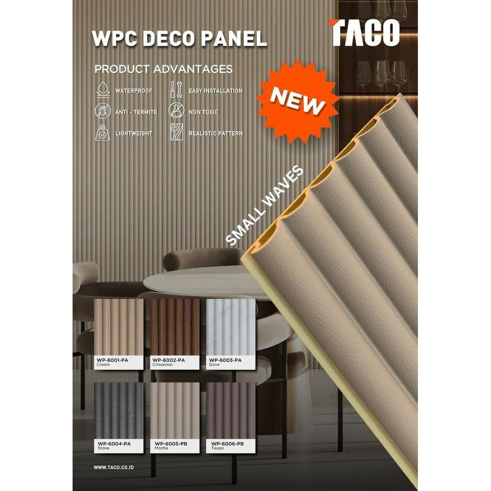 TERLARIS - TACO WPC Deco Panel / WPC Wallpanel / Wallpanel Taco