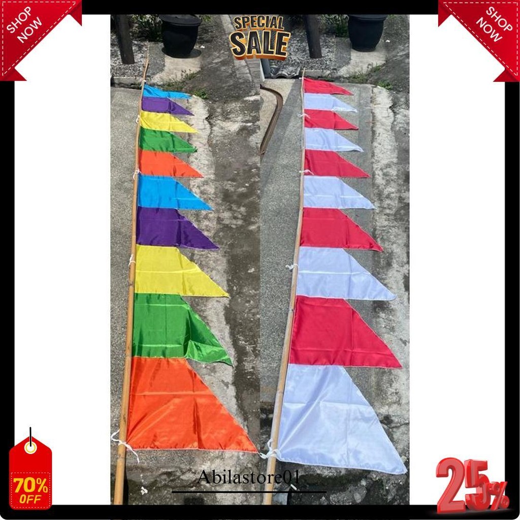 Umbul Umbul Penjor Panjang 4 Meter Siap Kirim