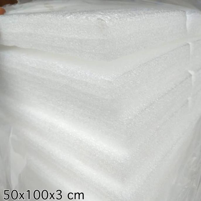 

new !!! Busa Packing Kemasan 3cm PE Foam / Polybonding / Polyfoam 50x100x3 cm