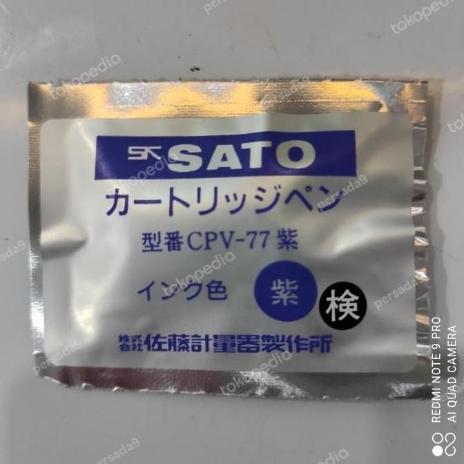 

Sato Pen Cartridge Cpv-77 No.3750-53 New Stok