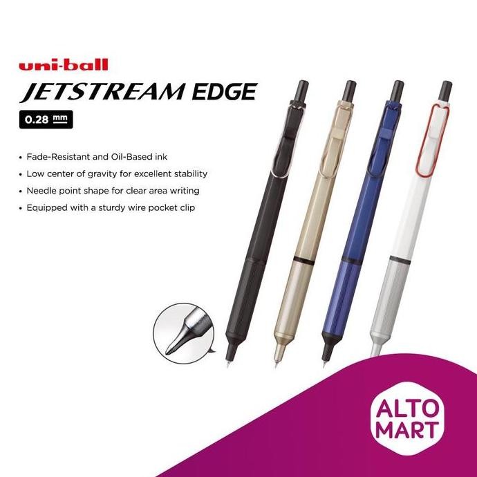 

BEBAS ONGKIR - Uni Ball Jetstream EDGE SXN-1003-28 Ballpoint Pen 0.28 mm UniBall