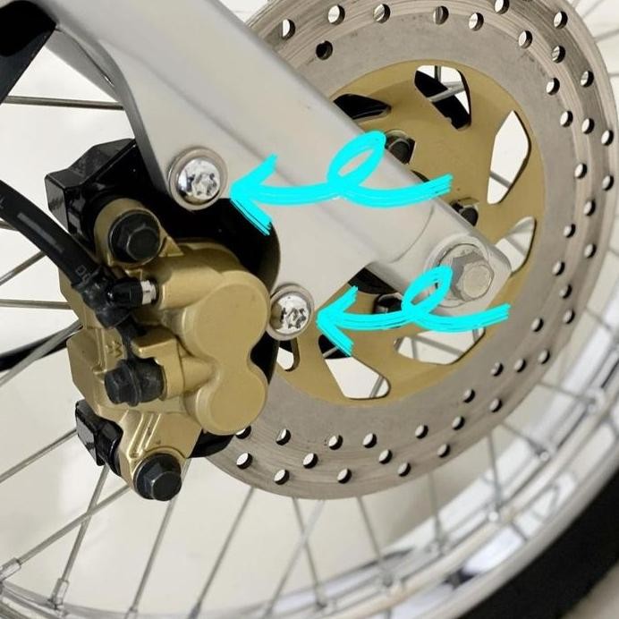 baut & ring set dudukan kaliper cakram rx king rxz f1zr fizr original murah