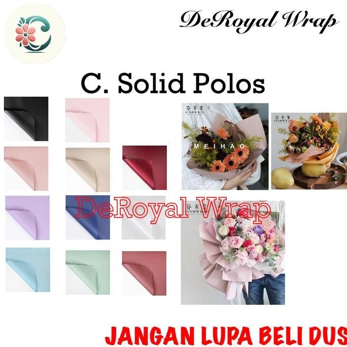 

new !!! 20 Lembar Cellophane Solid Polos/ Cellophane Solid Polos / Kertas Bunga / Wrap Bunga / Cellophane Paper / Wrapping Paper