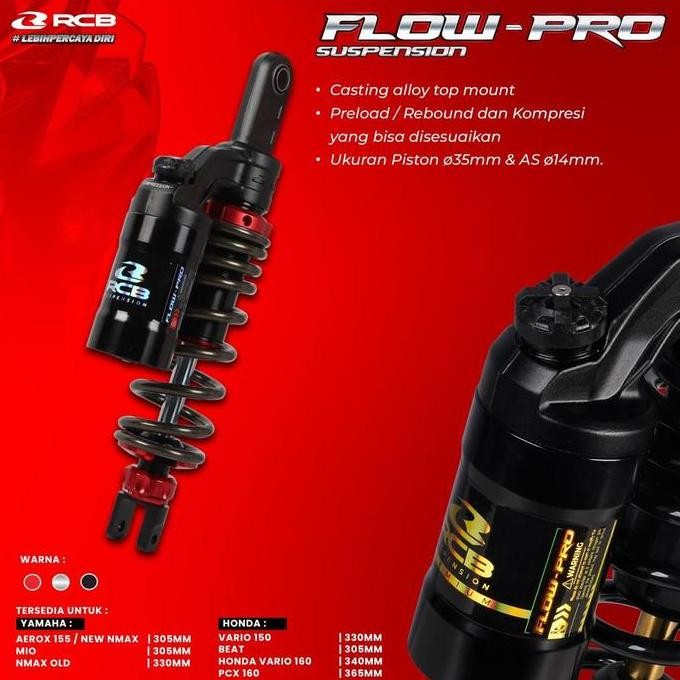 new Shockbreaker RCB Flow - Pro Vario 125-150 Vario 160 Mio Beat Scoopy murah