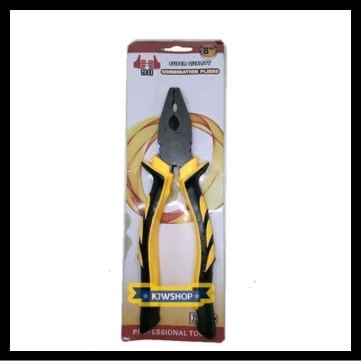 TERMURAH TANG KOMBINASI 8" BLISTER TANG 8" SERBAGUNA PEGANGAN KARET TANG KOMBINASI HANDLE KARET TANG