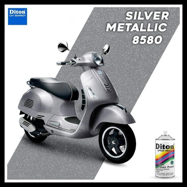 BEST DEAL DITON SILVER METALLIC 8580 150CC DITON SILVER METALIC DITON 150CC CAT SEMPROT SPRAY HELM S