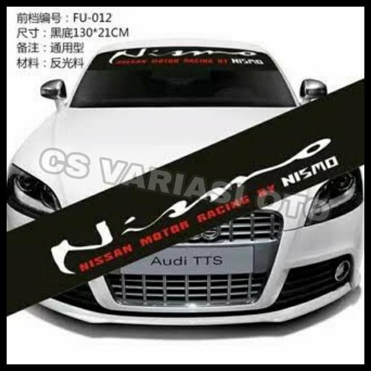 GRATIS ONGKIR STIKER STICKER KACA MOBIL DEPAN NISMO 