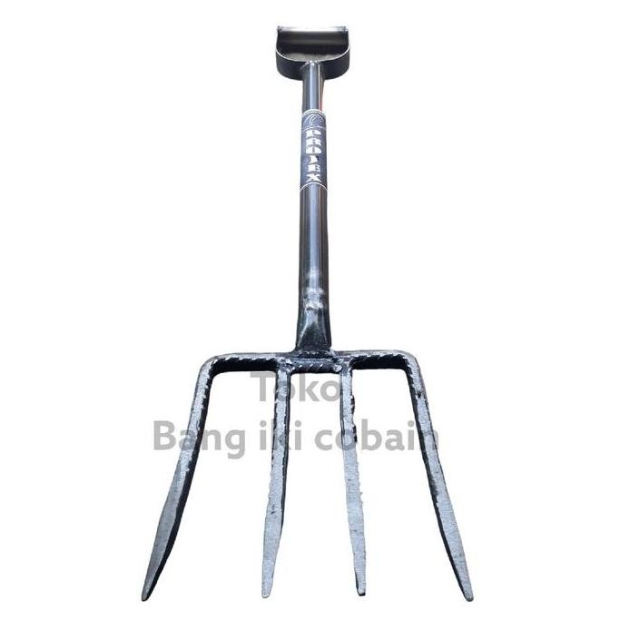 Garpu Injak Tanah Cangkul Garuk Gagang Besi