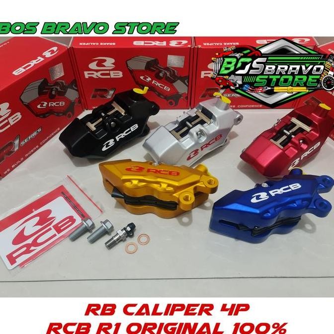 kaliper depan rcb R1 universal semua motor 4p piston original murah