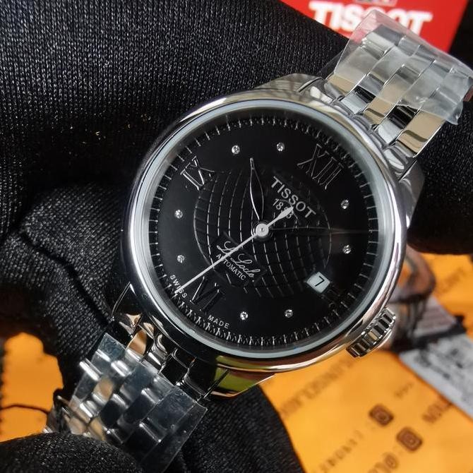 Tissot Ladies 26MM Le Locle Black Dial Diamond Automatic Swiss Made