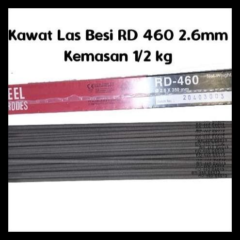 TERBARU KAWAT LAS BESI 2.6MM KAWAT LAS NIKKO STEEL RD460 KAWAT LAS RD-460 2.6MM KAWAT LAS 2MM WELDIN