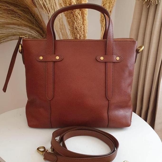 fossil felicity satchel brown