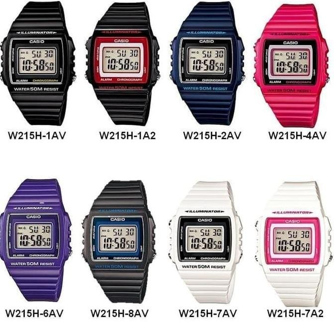 Jam tangan Casio Original W-215H / W215H /W215 /215H