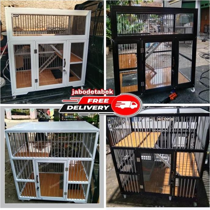 kandang kucing 2 tingkat