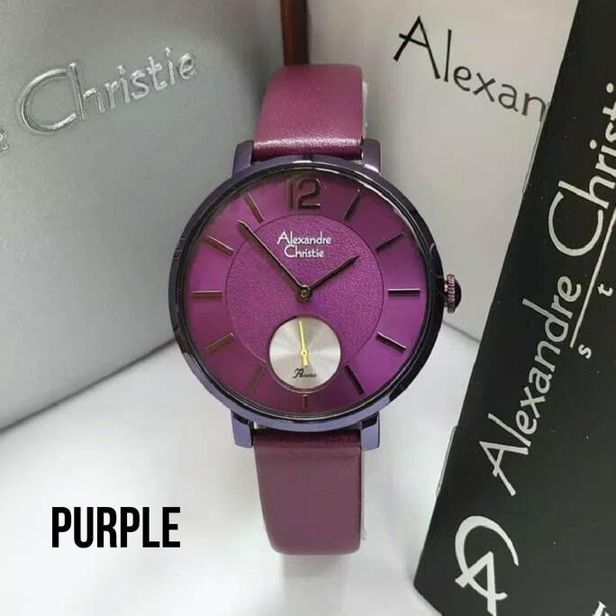 JAM TANGAN WANITA ALEXANDRE CHRISTIE 2751 UNGU ORIGINAL