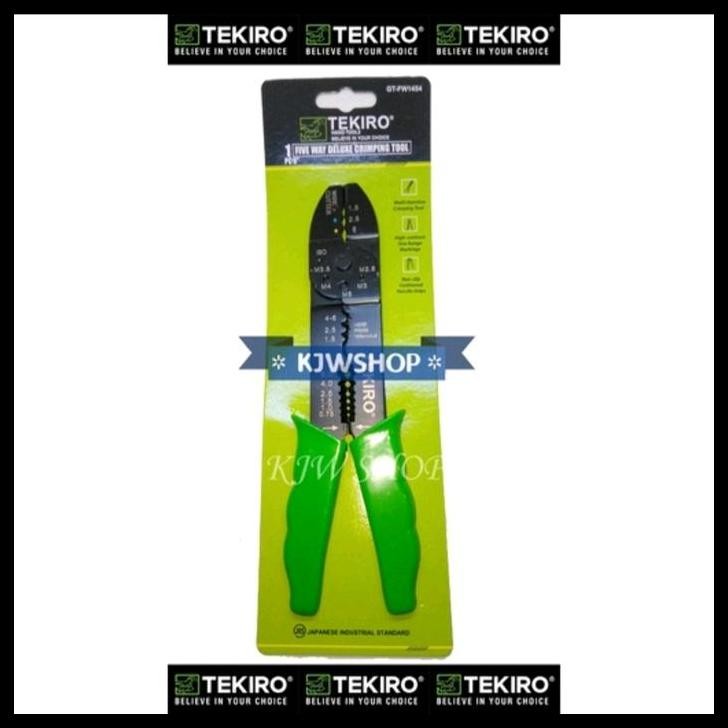 TERBARU TANG PEMOTONG KABEL TEKIRO TANG PENGUPAS KABEL TEKIRO DELUXE CRIMPING TOOL 9" TEKIRO TANG KU