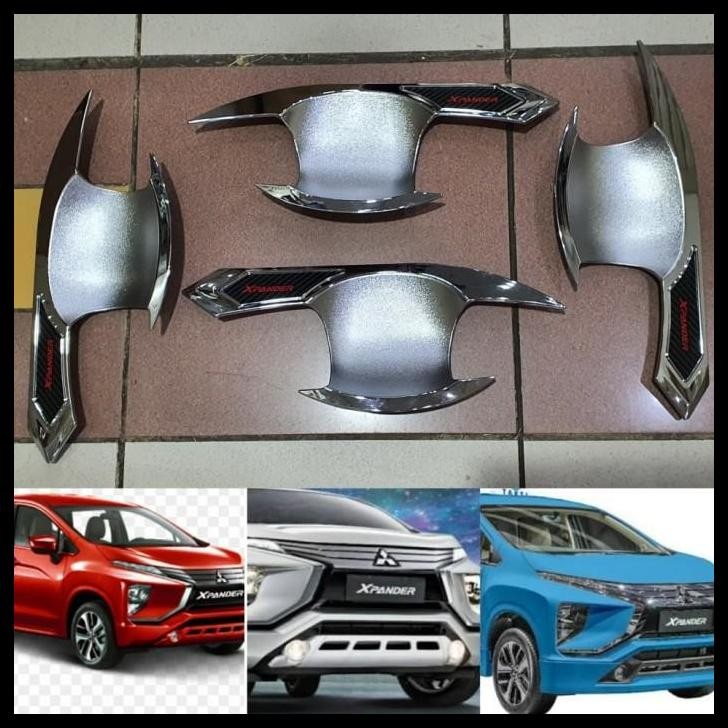 TERBARU OUTER MANGKOK PINTU HANDLE MITSUBISHI XPANDER ULTIMATE EXCEED SPORT CROSS CROME CHROME 