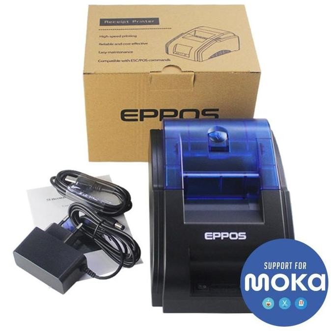 Eppos Rpp02N Mini Printer Thermal Bluetooth 58Mm Usb Rj11 Mesin Cetak Struk Ppob Mokapos New Stok
