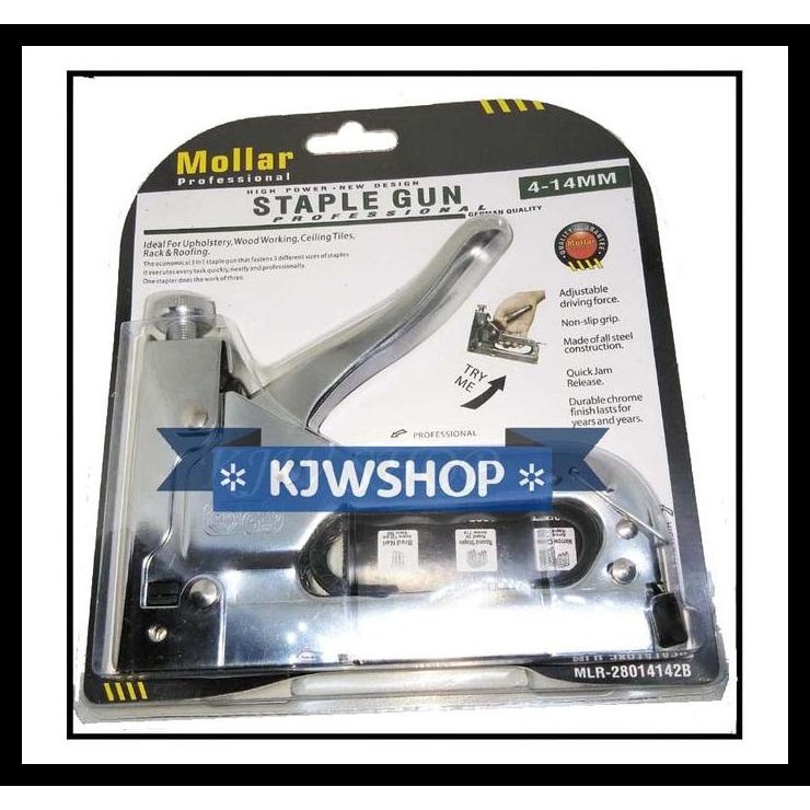

HOT DEAL STAPLE GUN TACKER / STAPLER / STAPLES TEMBAK PLASTIC MERK TORA