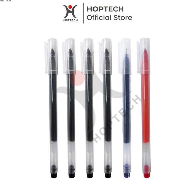 

Hoptech - Pulpen Gel 0.5mm 3 Warna Transparan Simple Murah Alat Tulis Sekolah & Kantor SM