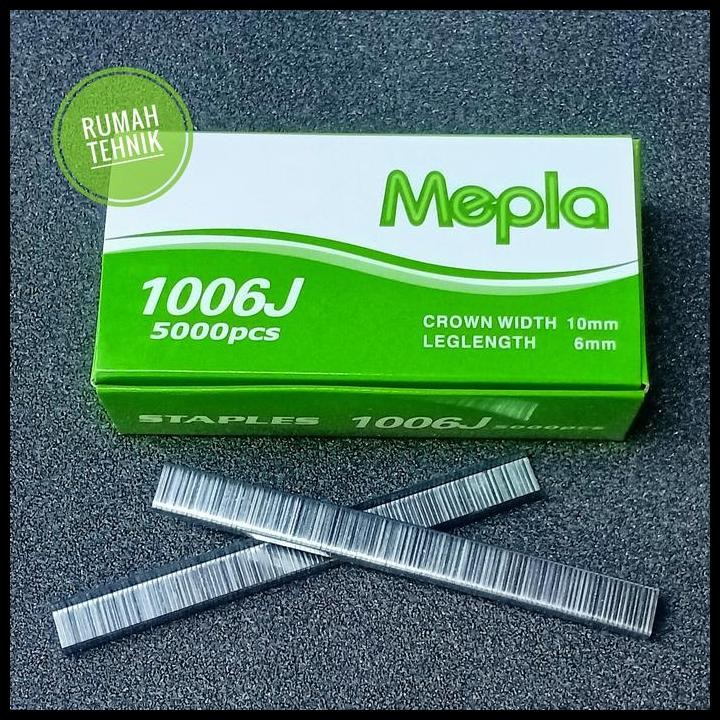 Mepla isi paku Staples 1006j 6mm / Isi paku Staples angin mepla 1006j